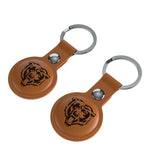 Chicago Bears Burn Brown Airtag Holder 2-Pack-2