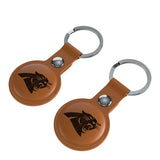 Carolina Panthers Burn Brown Airtag Holder 2-Pack
