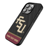Florida State University Seminoles Athletic Wordmark Personalized EndZone Plus Bump Phone Case for Apple iPhone