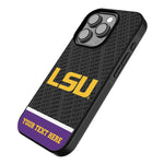 Louisiana State University Tigers Personalized EndZone Plus Bump Phone Case for Apple iPhone