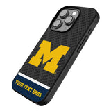 University of Michigan Wolverines Personalized EndZone Plus Bump Phone Case for Apple iPhone