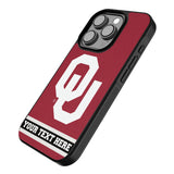 University of Oklahoma Sooners Personalized Stripe Bump Phone Case for Apple iPhone