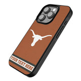 University of Texas Longhorns Personalized Stripe Bump Phone Case for Apple iPhone