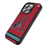 Arizona Diamondbacks Personalized Stripe Bump Phone Case for Apple iPhone