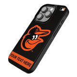 Baltimore Orioles Personalized Stripe Bump Phone Case for Apple iPhone