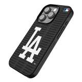 LA Dodgers Text Backdrop Bump Phone Case for Apple iPhone