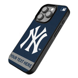 New York Yankees Personalized Stripe Bump Phone Case for Apple iPhone