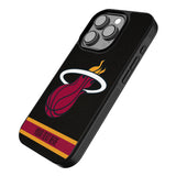 Miami Heat Personalized Stripe Bump Phone Case for Apple iPhone-1
