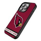 Arizona Cardinals Personalized Stripe Bump Phone Case for Apple iPhone