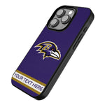 Baltimore Ravens Personalized Stripe Bump Phone Case for Apple iPhone