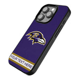 Baltimore Ravens Personalized Stripe Bump Phone Case for Apple iPhone