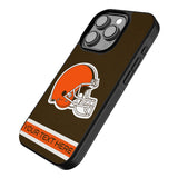 Cleveland Browns Personalized Stripe Bump Phone Case for Apple iPhone