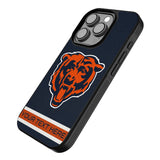 Chicago Bears Personalized Stripe Bump Phone Case for Apple iPhone