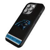 Carolina Panthers Personalized Stripe Bump Phone Case for Apple iPhone