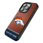 Denver Broncos Personalized Football Bump Phone Case for Apple iPhone