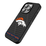 Denver Broncos Personalized Tilt Bump Phone Case for Apple iPhone