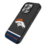 Denver Broncos Personalized EndZone Plus Bump Phone Case for Apple iPhone