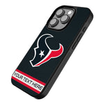 Houston Texans Personalized Stripe Bump Phone Case for Apple iPhone