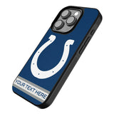 Indianapolis Colts Personalized Stripe Bump Phone Case for Apple iPhone