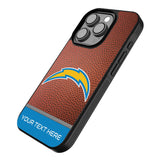 Los Angeles Chargers Personalized Football Bump Phone Case for Apple iPhone