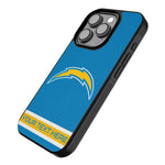 Los Angeles Chargers Personalized Stripe Bump Phone Case for Apple iPhone
