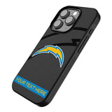 Los Angeles Chargers Personalized Tilt Bump Phone Case for Apple iPhone