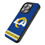 Los Angeles Rams Personalized Stripe Bump Phone Case for Apple iPhone