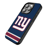 New York Giants Personalized Stripe Bump Phone Case for Apple iPhone