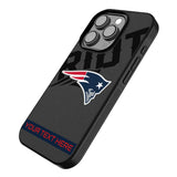 New England Patriots Personalized Tilt Bump Phone Case for Apple iPhone