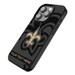 New Orleans Saints Personalized Tilt Bump Phone Case for Apple iPhone