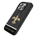 New Orleans Saints Personalized EndZone Plus Bump Phone Case for Apple iPhone