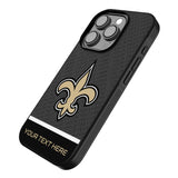 New Orleans Saints Personalized EndZone Plus Bump Phone Case for Apple iPhone