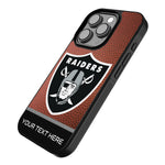 Las Vegas Raiders Personalized Football Bump Phone Case for Apple iPhone