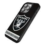 Las Vegas Raiders Personalized Stripe Bump Phone Case for Apple iPhone