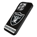 Las Vegas Raiders Personalized Stripe Bump Phone Case for Apple iPhone