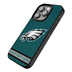Philadelphia Eagles Personalized Stripe Bump Phone Case for Apple iPhone