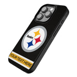 Pittsburgh Steelers Personalized Stripe Bump Phone Case for Apple iPhone