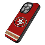San Francisco 49ers Personalized Stripe Bump Phone Case for Apple iPhone