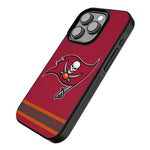 Tampa Bay Buccaneers Personalized Stripe Bump Phone Case for Apple iPhone