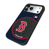 Boston Red Sox Personalized Circle Bump Phone Case for Apple iPhone 17 Series