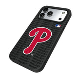 Philadelphia Phillies Text Backdrop Bump Phone Case for Apple iPhone 17 Series