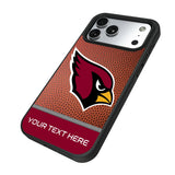 Arizona Cardinals Personalized Football Bump Phone Case for Apple iPhone 17 Series