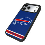 Buffalo Bills Personalized Stripe Bump Phone Case for Apple iPhone 17 Series