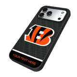 Cincinnati Bengals Personalized EndZone Plus Bump Phone Case for Apple iPhone 17 Series