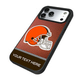 Cleveland Browns Personalized Football Bump Phone Case for Apple iPhone 17 Series