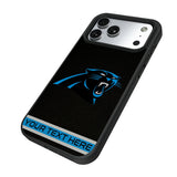 Carolina Panthers Personalized Stripe Bump Phone Case for Apple iPhone 17 Series