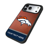 Denver Broncos Personalized Football Bump Phone Case for Apple iPhone 17 Series