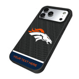 Denver Broncos Personalized EndZone Plus Bump Phone Case for Apple iPhone 17 Series