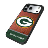 Green Bay Packers Personalized Football Bump Phone Case for Apple iPhone 17 Series