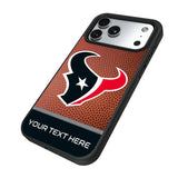 Houston Texans Personalized Football Bump Phone Case for Apple iPhone 17 Series